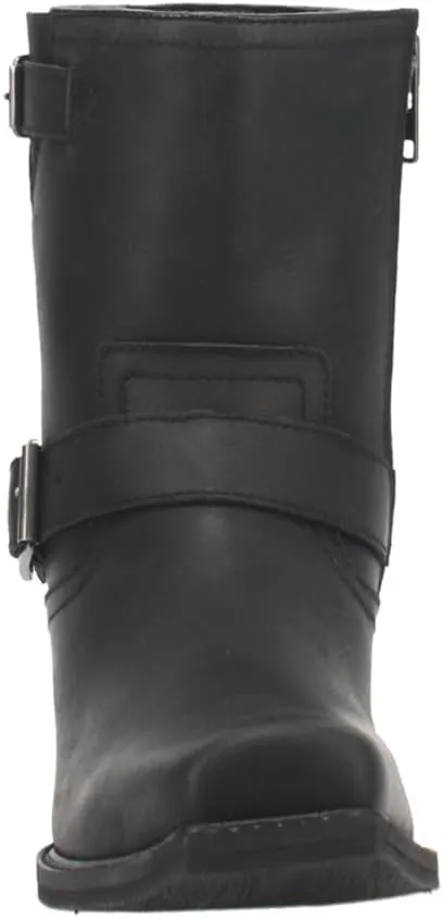 Dingo Mens Hackett Motorcycle Casual Boots Ankle - Black