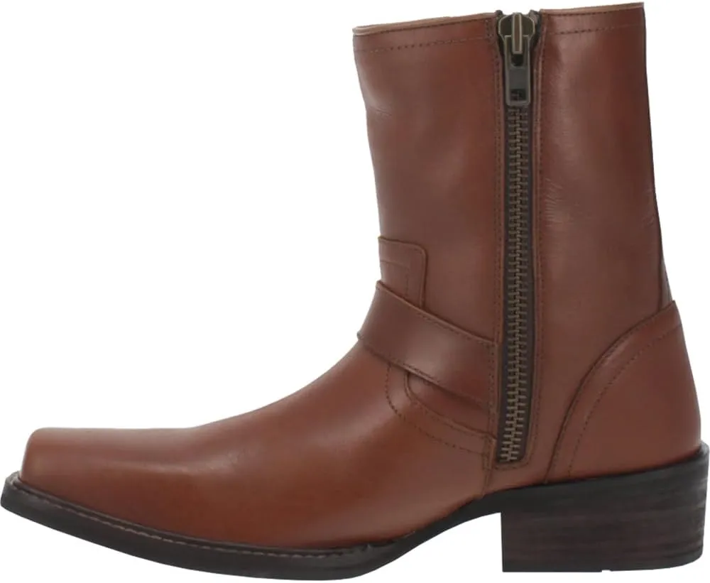 Dingo Mens Hackett Motorcycle Casual Boots Ankle - Black
