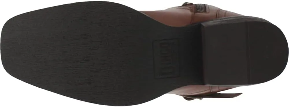 Dingo Mens Hackett Motorcycle Casual Boots Ankle - Black
