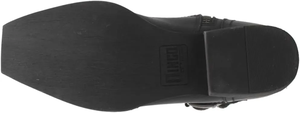 Dingo Mens Hackett Motorcycle Casual Boots Ankle - Black