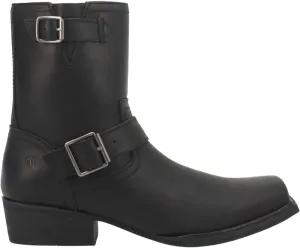 Dingo Mens Hackett Motorcycle Casual Boots Ankle - Black