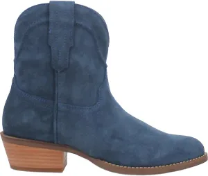 Dingo Womens Tumbleweed Roper Round Toe Casual Boots Ankle Low Heel 1-2" - Black