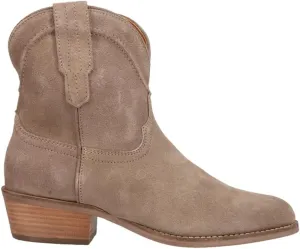 Dingo Womens Tumbleweed Roper Round Toe Casual Boots Ankle Low Heel 1-2" - Black