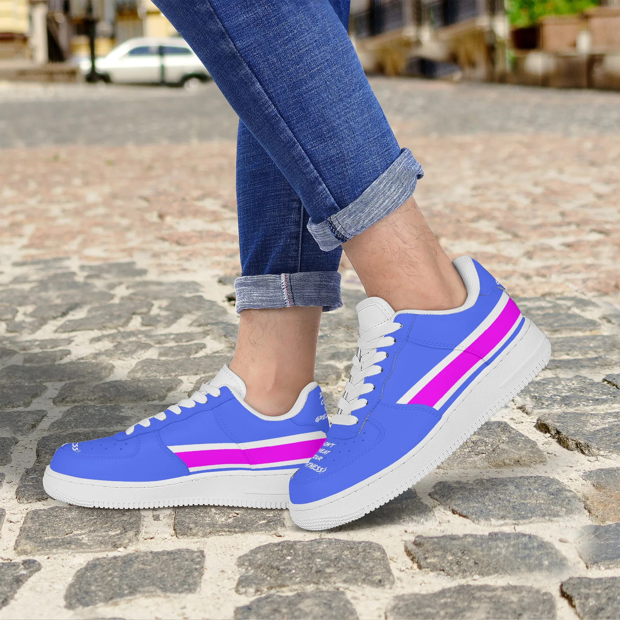 Don't Cheat Your Greatness, Low Top Unisex Sneaker