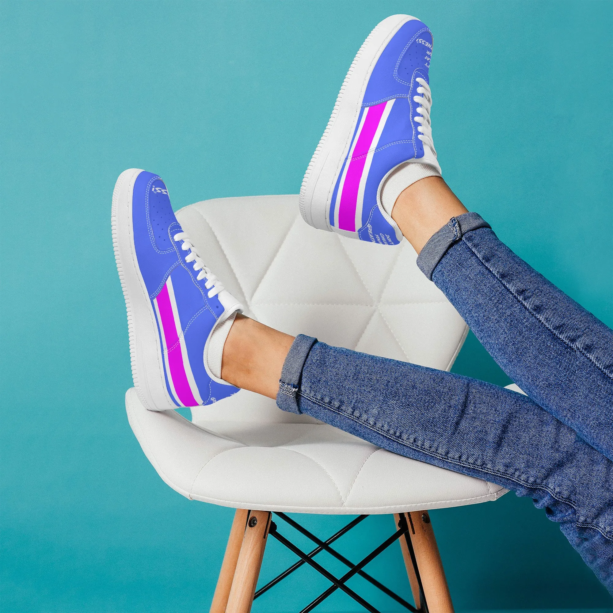 Don't Cheat Your Greatness, Low Top Unisex Sneaker