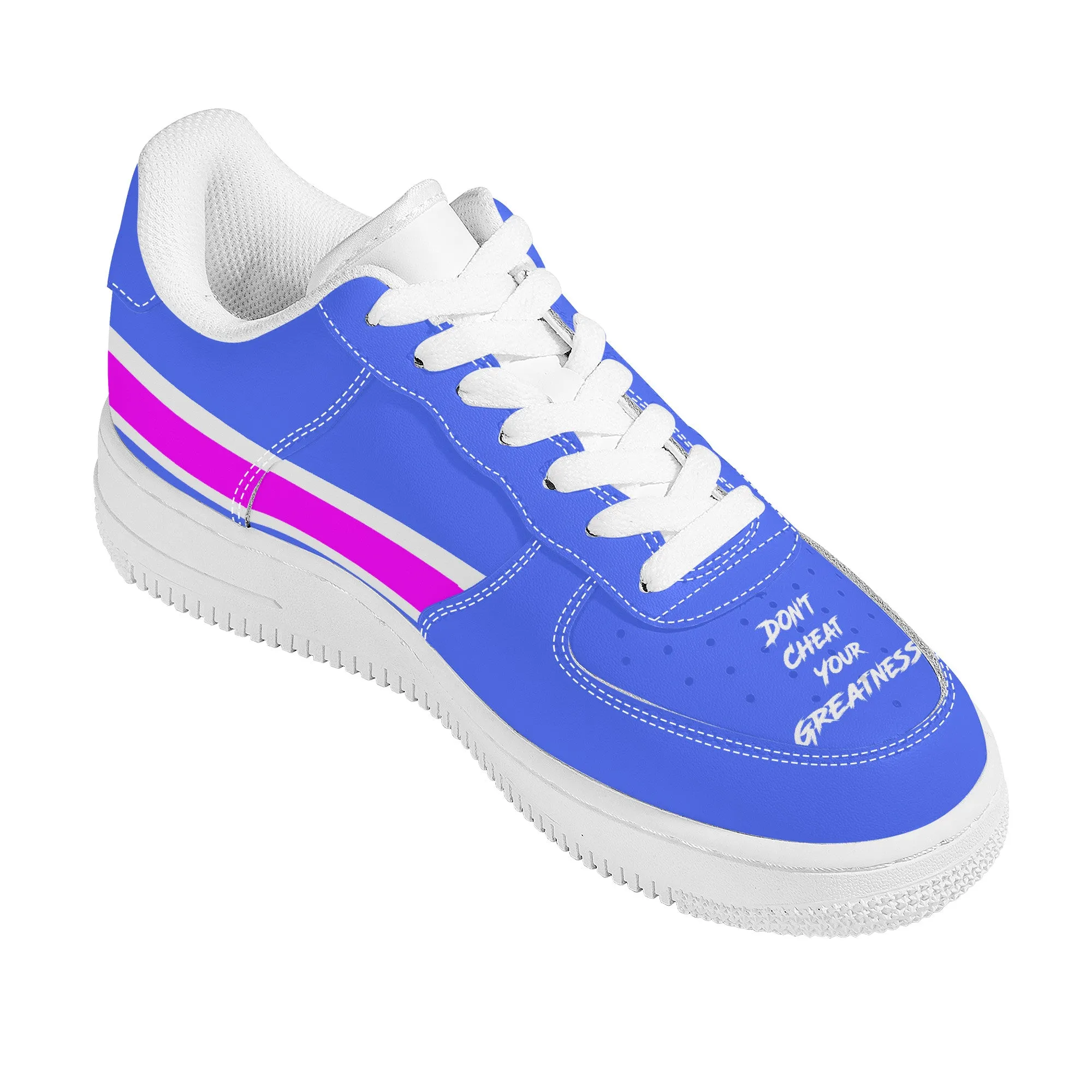Don't Cheat Your Greatness, Low Top Unisex Sneaker