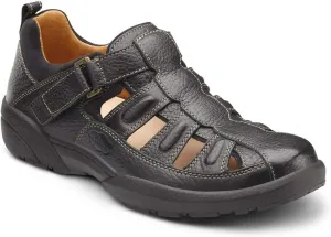 Dr. Comfort Fisherman Men's Therapeutic Diabetic Extra Depth Sandal: Black 11.0 Medium (B/D)