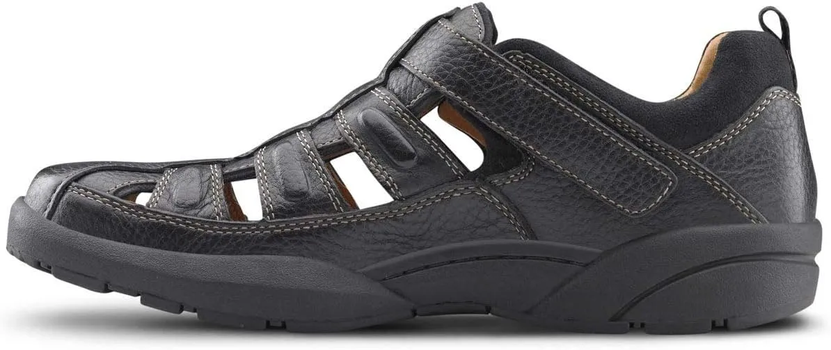 Dr. Comfort Fisherman Men's Therapeutic Diabetic Extra Depth Sandal: Black 11.0 Medium (B/D)