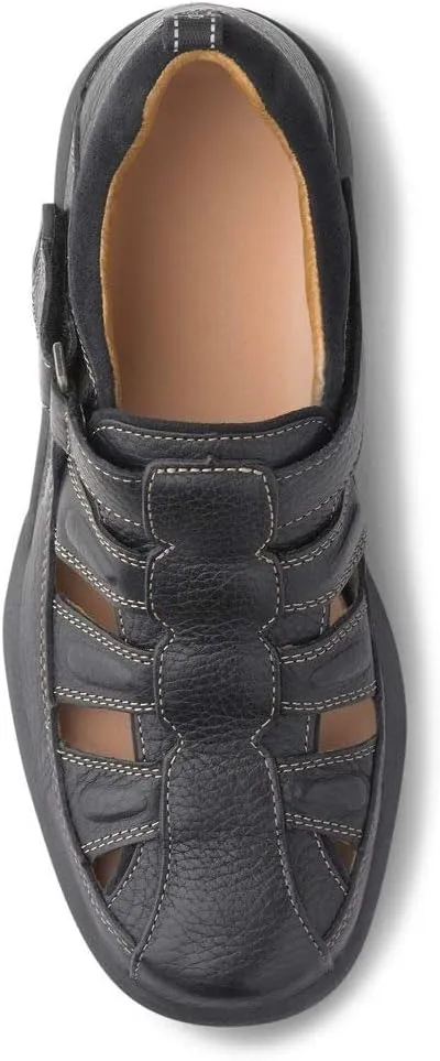 Dr. Comfort Fisherman Men's Therapeutic Diabetic Extra Depth Sandal: Black 11.0 Medium (B/D)