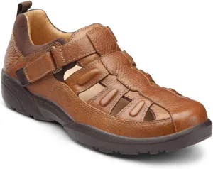 Dr. Comfort Fisherman Men's Therapeutic Diabetic Extra Depth Sandal: Chestnut 9.5 Medium (B/D)