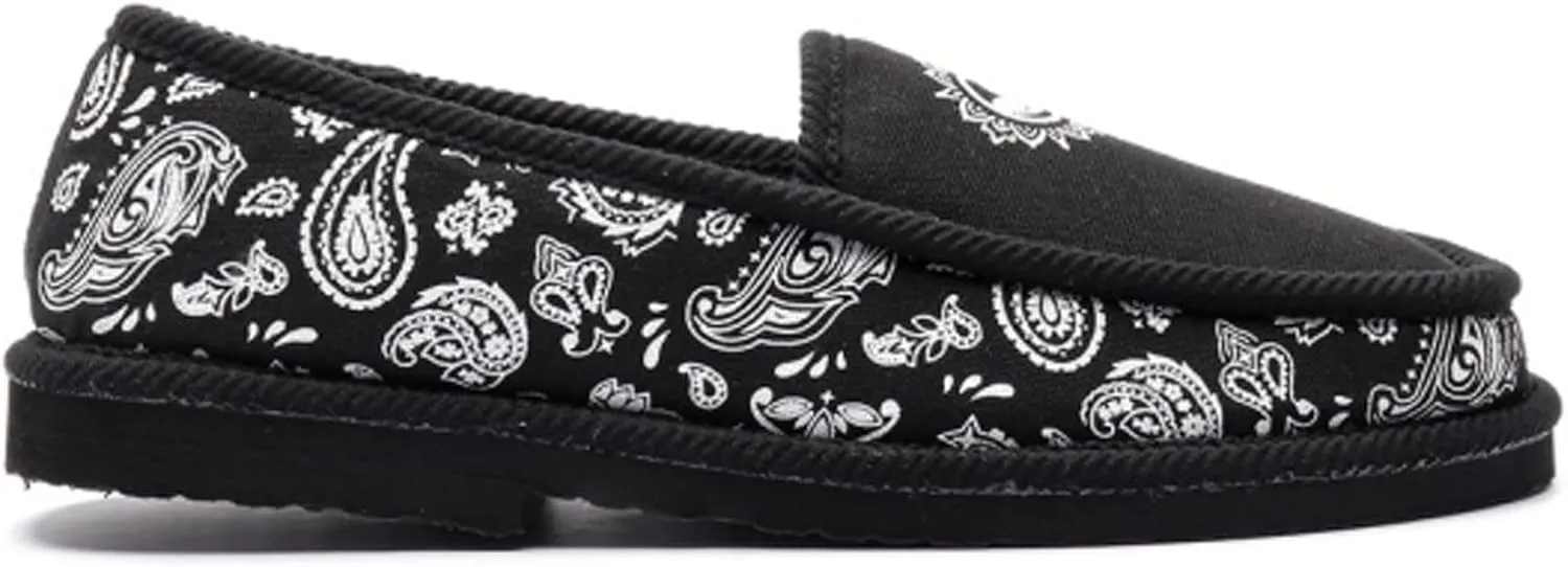 DVS Men's Francisco Slip-On Black White Print Low Top Sneaker Shoes M