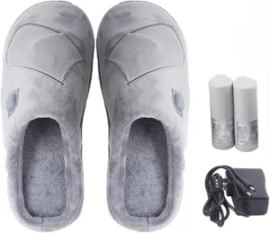 EEUK Foot Warmer Electric Heating Slippers, Heated Slippers Rechargeable USB Cold Weather Winter Warm Shoes, Comfortable Soft Plush Slippers to Keep Feet Warm, Ideal for Men and W(Size:27CM)