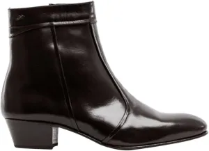 EMMANUEL Mens Premium Handcrafted Luxury 100% Real Exotic Leather Cuban Heel Smart Formal Dress Boots Made In Spain