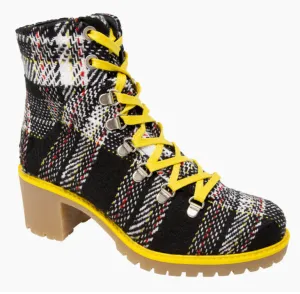 Eric Michael Indigo Plaid Waterproof Boot