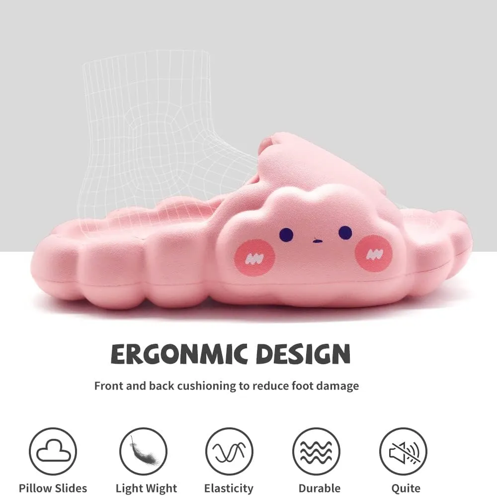EVA Cloud Sandals and Slippers for Women and Men Indoor & Outdoor Thick Platform Summer Beach Non-Slip Quick Drying Shower Slides Bathroom Massage Friendly Casual Slippers