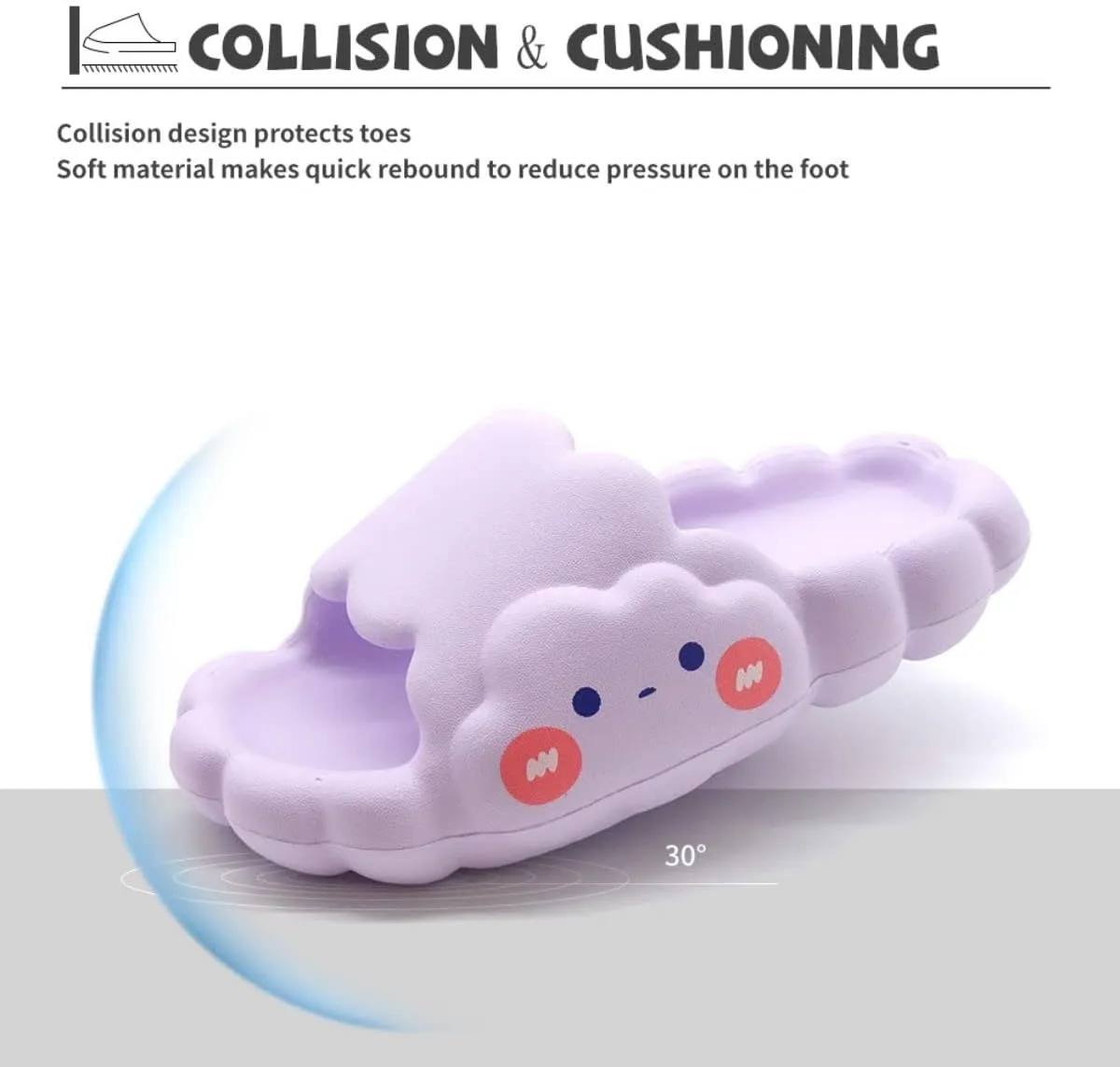 EVA Cloud Sandals and Slippers for Women and Men Indoor & Outdoor Thick Platform Summer Beach Non-Slip Quick Drying Shower Slides Bathroom Massage Friendly Casual Slippers