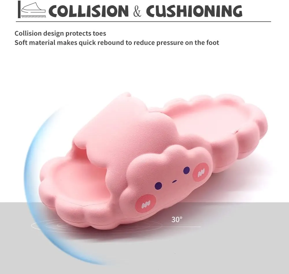 EVA Cloud Sandals and Slippers for Women and Men Indoor & Outdoor Thick Platform Summer Beach Non-Slip Quick Drying Shower Slides Bathroom Massage Friendly Casual Slippers