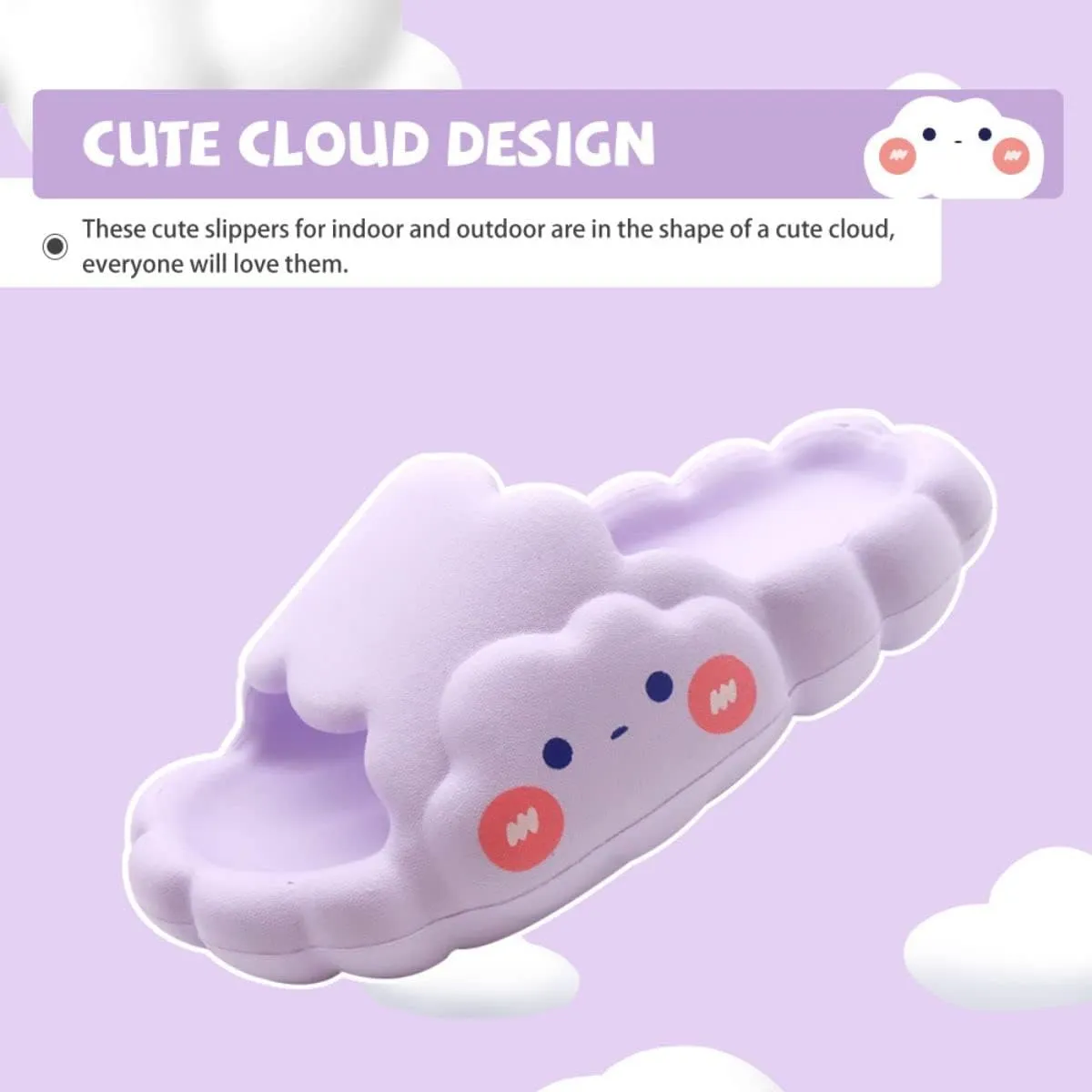 EVA Cloud Sandals and Slippers for Women and Men Indoor & Outdoor Thick Platform Summer Beach Non-Slip Quick Drying Shower Slides Bathroom Massage Friendly Casual Slippers