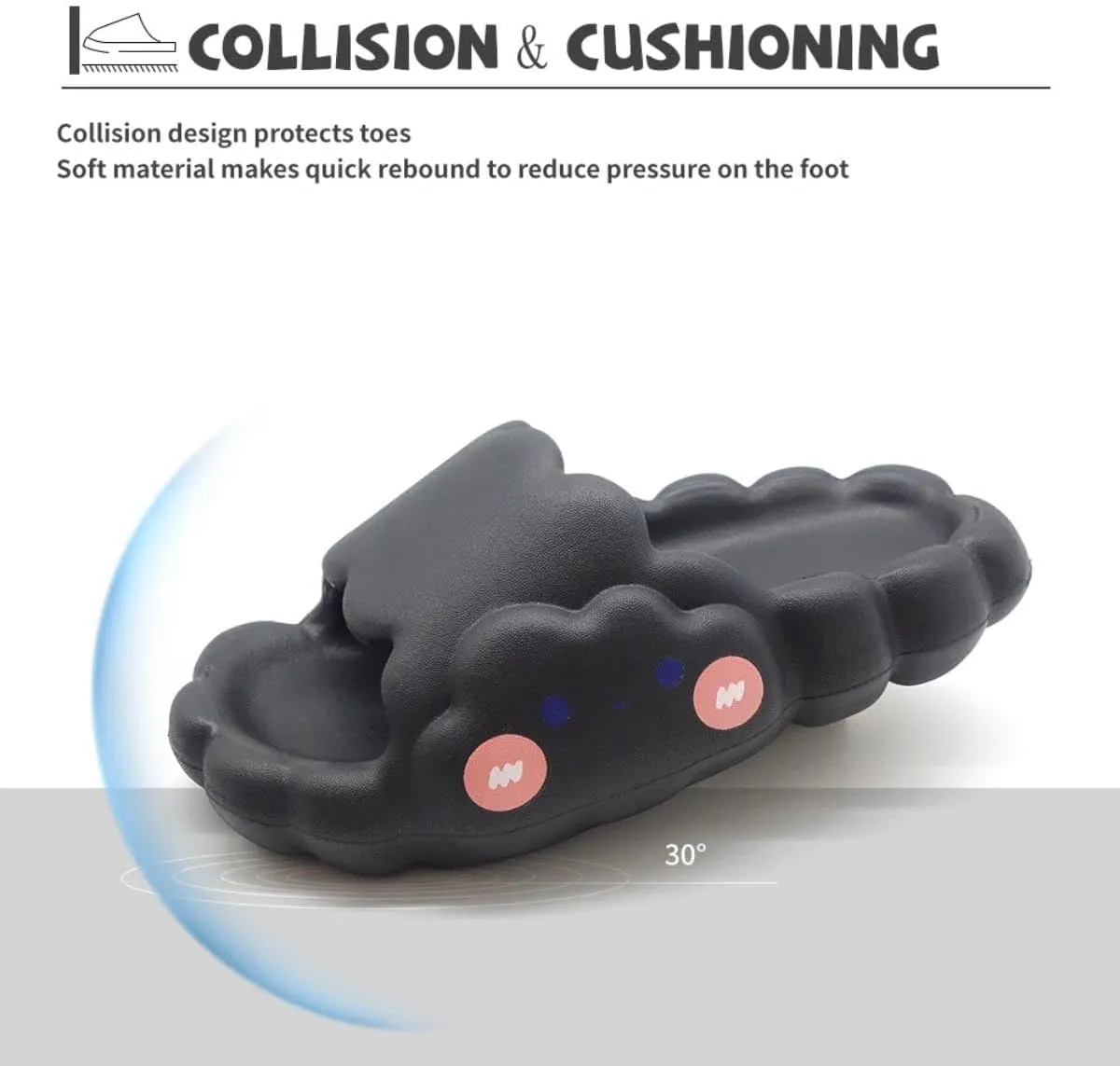 EVA Cloud Sandals and Slippers for Women and Men Indoor & Outdoor Thick Platform Summer Beach Non-Slip Quick Drying Shower Slides Bathroom Massage Friendly Casual Slippers