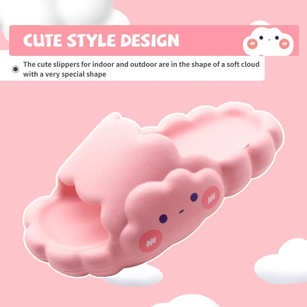EVA Cloud Sandals and Slippers for Women and Men Indoor & Outdoor Thick Platform Summer Beach Non-Slip Quick Drying Shower Slides Bathroom Massage Friendly Casual Slippers