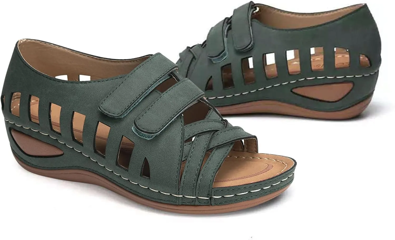 Extra Wide Diabetic Easy Slip On Shoes for Elderly Women Woman Beach Sandals Summer Dressy Platform Wedges for Women Evening Women's Brown Sandals Silver Sandals Women Flat Two Strap Sandals Women