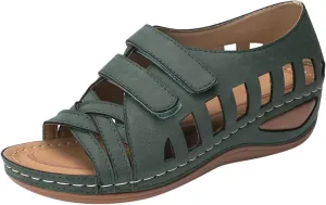 Extra Wide Diabetic Easy Slip On Shoes for Elderly Women Woman Beach Sandals Summer Dressy Platform Wedges for Women Evening Women's Brown Sandals Silver Sandals Women Flat Two Strap Sandals Women