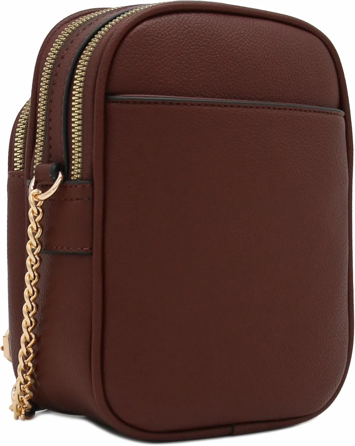 FashionPuzzle Multi Pocket PU Leather Casual Medium Crossbody Bag with Adjustable Strap
