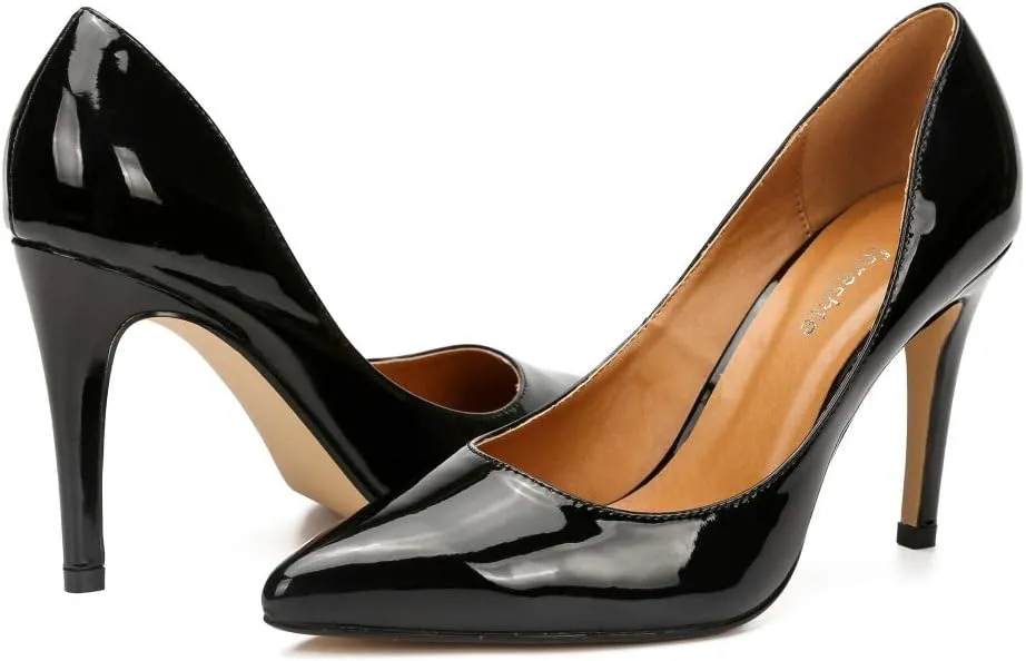 fereshte Women's Men's Slip On Stilettos High Heels Dress Pumps Shoes