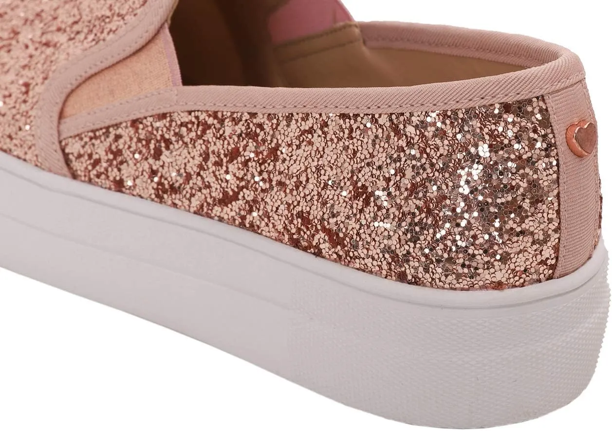 FEVERSOLE Women's Fashion Slip On Sneaker Casual Platform Loafers