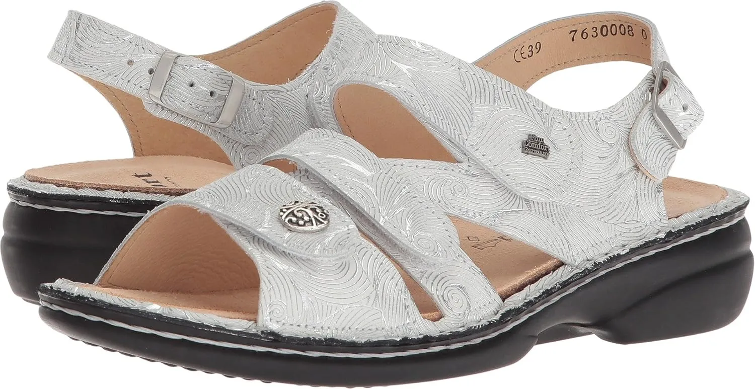 Finn Comfort Women's Gomera Ankle Strap, 34 EU X-Weit