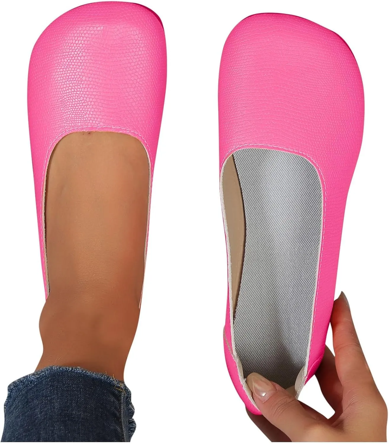 Flat Shoes for Women Fashion Comfort Closed Toe Work Office Shoe Dressy Casual Slip On Simple Ballerina Walking Flats Shoes Summer Comfortable Elegant No Slip Shoe