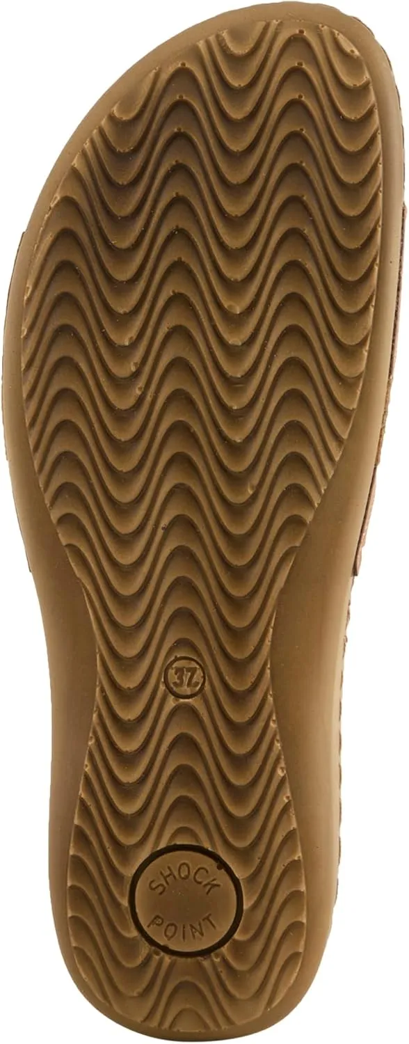 Flexus Women's TETHYS Slides – Italian-Made Slip-On Sandals with Arch Support and Cushioned Footbed