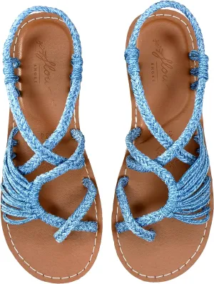 Flow Women's Handcrafted Flat Sandals | Fresh Smell | Comfort Fit | Tropical | True to Size | Fashionable