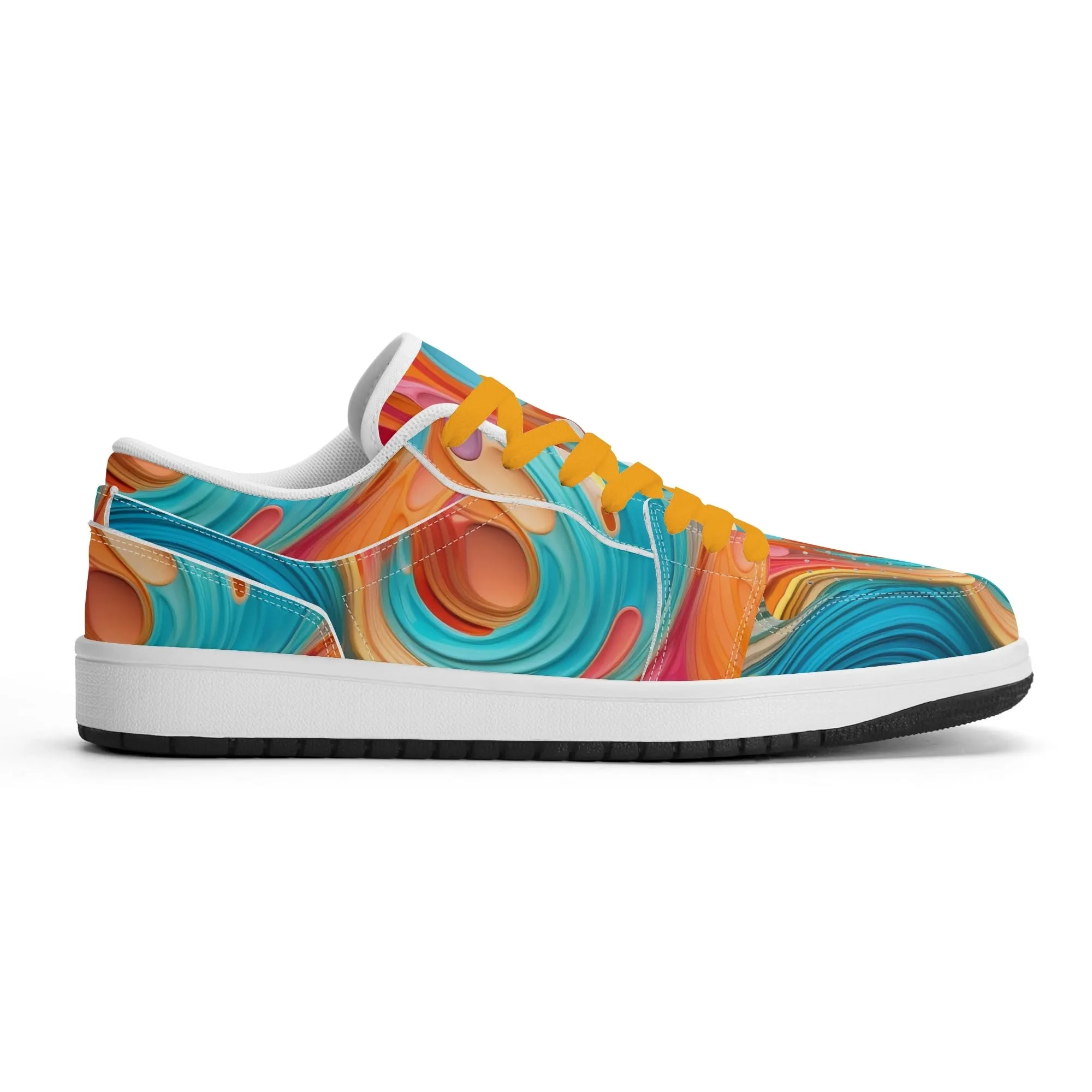 Fluid Colors Low Top Leder Sneaker für Damen