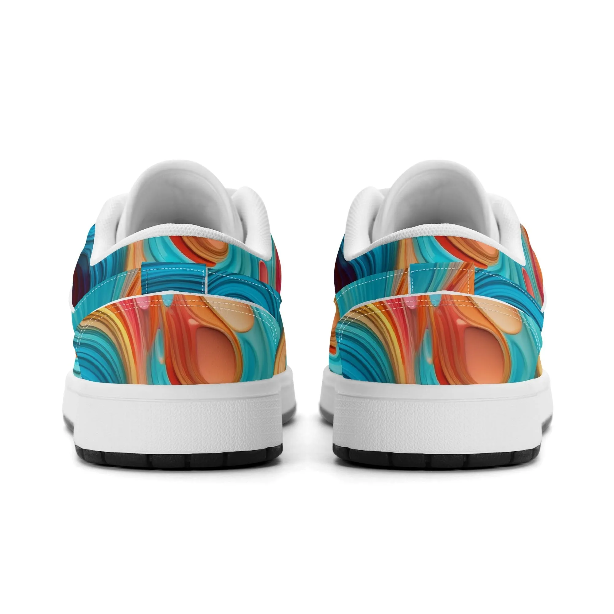 Fluid Colors Low Top Leder Sneaker für Damen