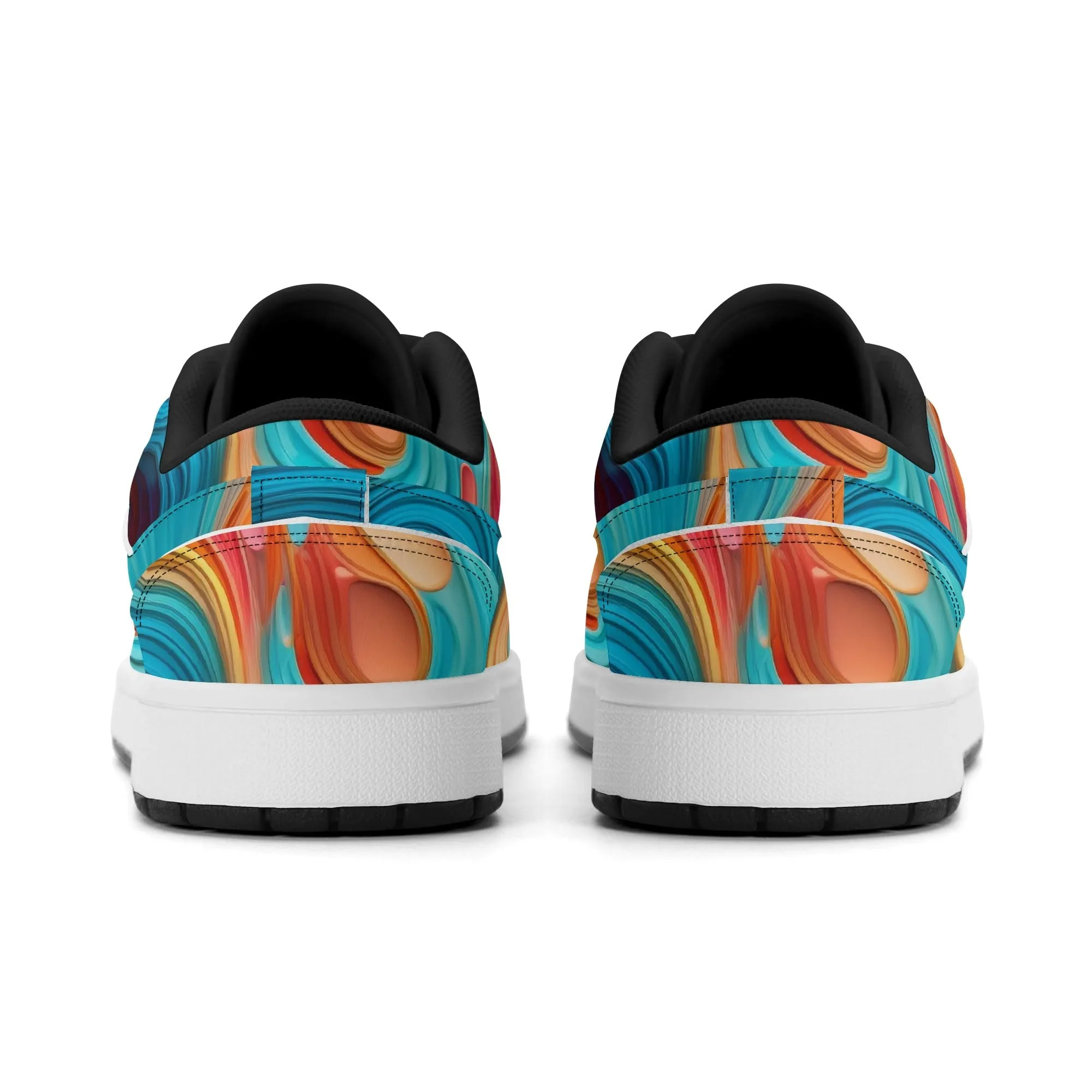 Fluid Colors Low Top Leder Sneaker für Damen