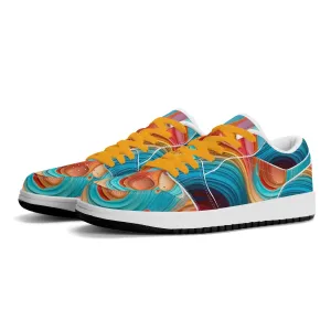 Fluid Colors Low Top Leder Sneaker für Damen