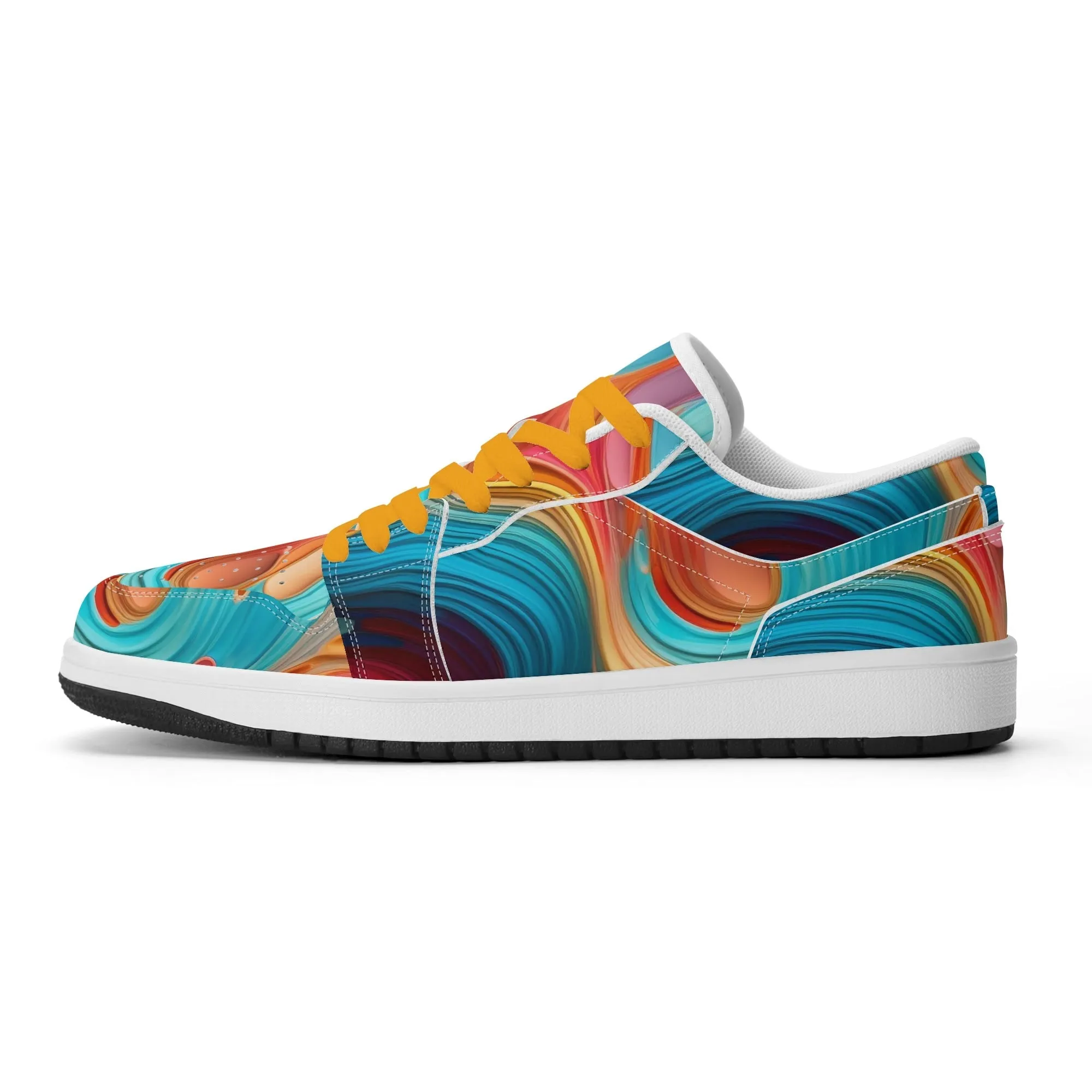 Fluid Colors Low Top Leder Sneaker für Damen