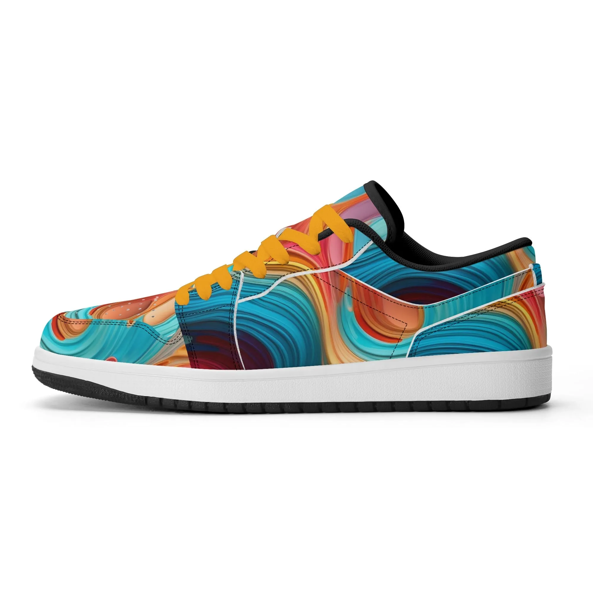 Fluid Colors Low Top Leder Sneaker für Damen