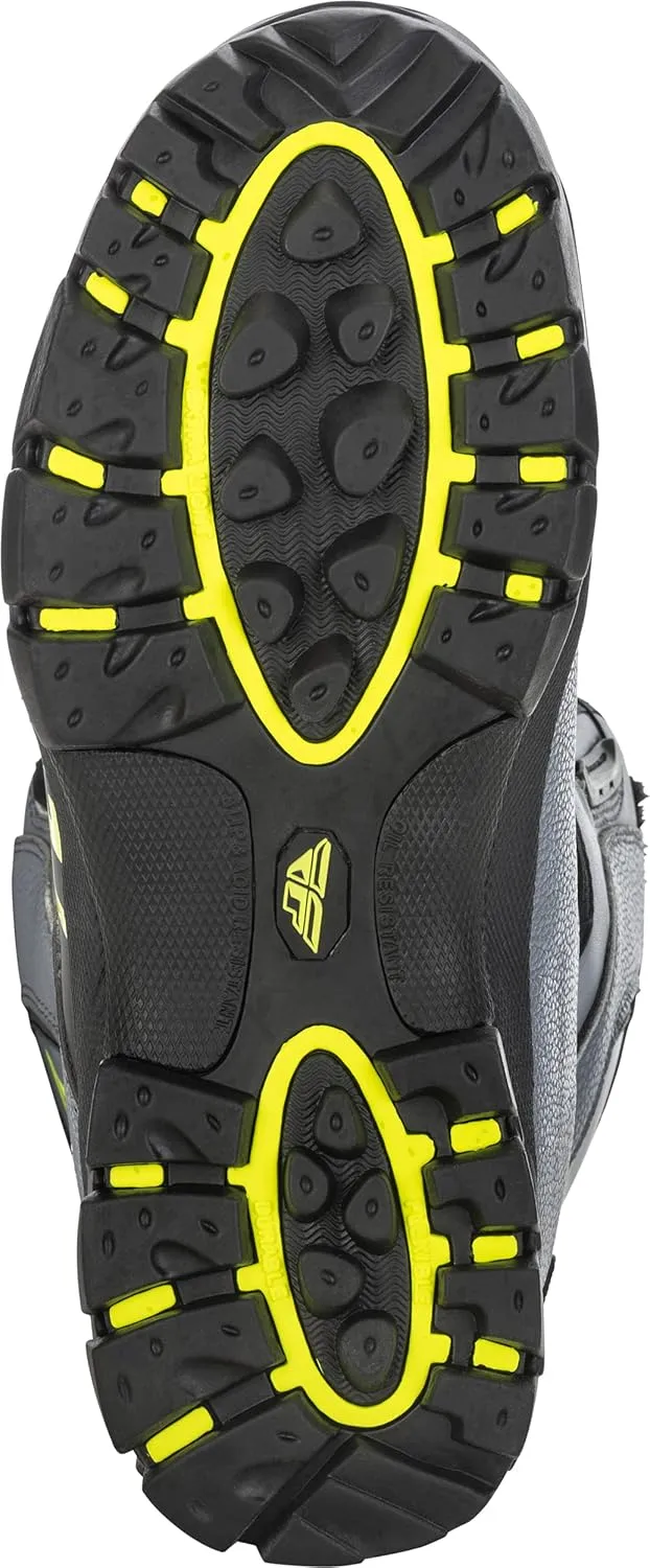 Fly Racing Marker BOA Snow Boot (Black/Grey/Hi-Vis, 9)