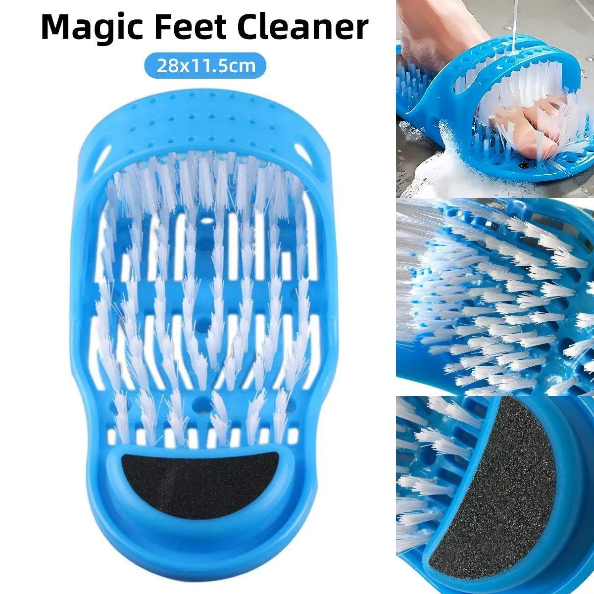 Foot Scrubber Massage Slippers with Suction Cups Exfoliating Dead Skin Cleaner