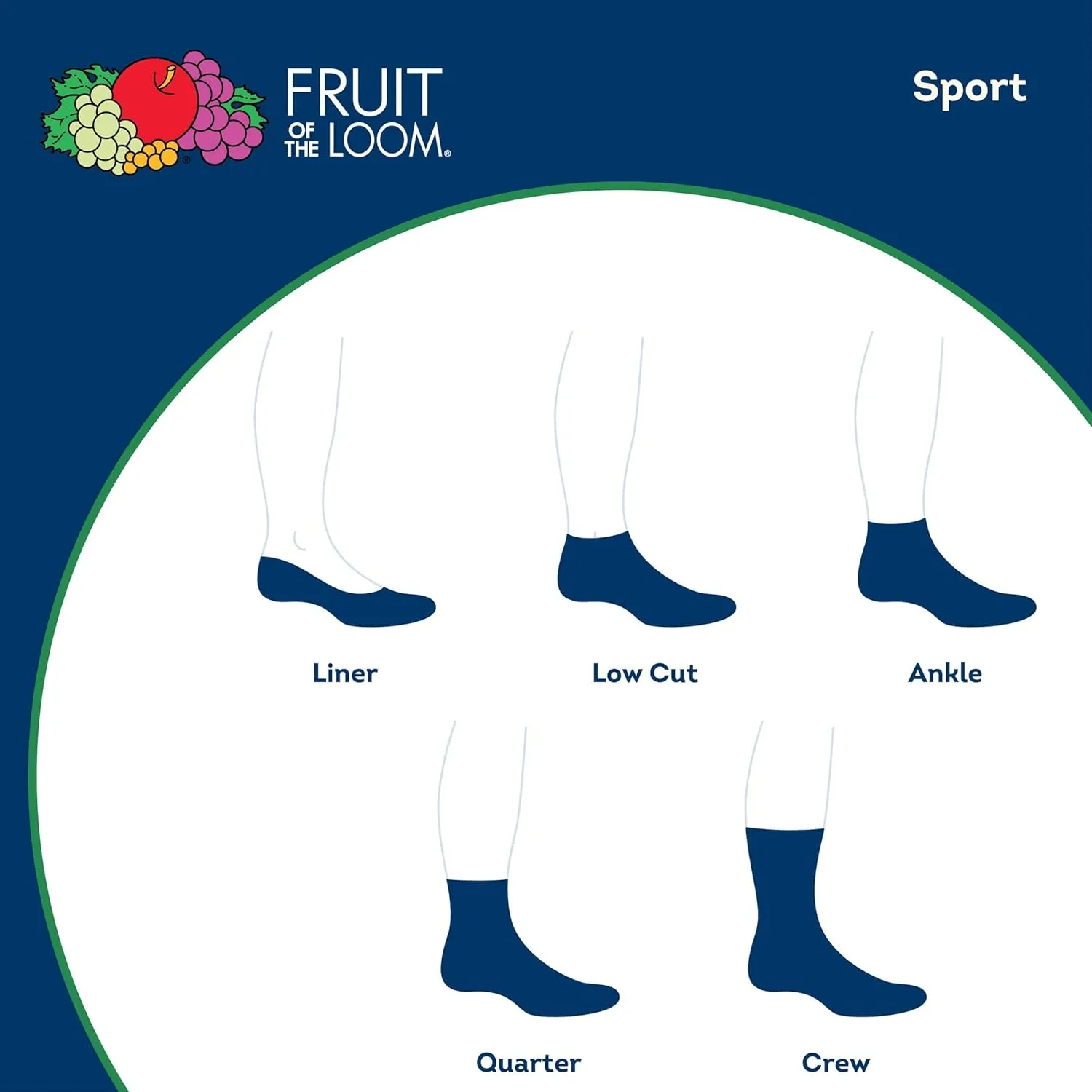 Fruit of the Loom Men's 12 Pair Pack Dual Defense Cushioned Socks