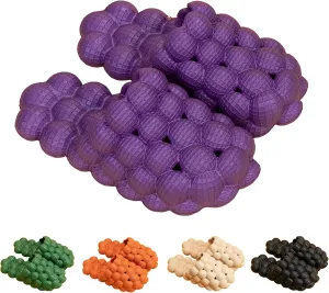 Funny Bubble Massage Slippers for Women Men Soft Non-slip Spa Slippers Shower Bedroom Slippers Gym House Slippers, Fashion Unisex Stress Relief Slide Reflexology Sandals