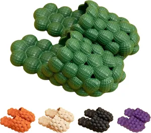 Funny Bubble Massage Slippers for Women Men Soft Non-slip Spa Slippers Shower Bedroom Slippers Gym House Slippers, Fashion Unisex Stress Relief Slide Reflexology Sandals