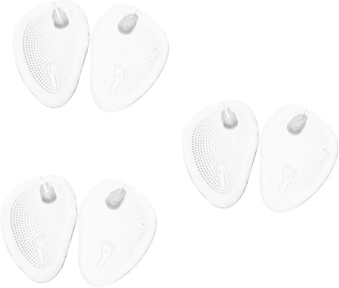 GALPADA 1 Pair Forefoot Cushion Gel Pads for Skid Resistant Cushioning for Men and Women Transparent Design Fits All Relief and Comfort