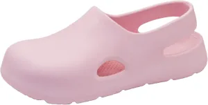 Garden Clogs for Women, Arch Support Work Shoes Comfort Non-slip Waterproof Mules Nurse Sandals, Fixed Heel Strap Outdoor Beach Slippers Girls Ladies Classic Closed Toe Slides