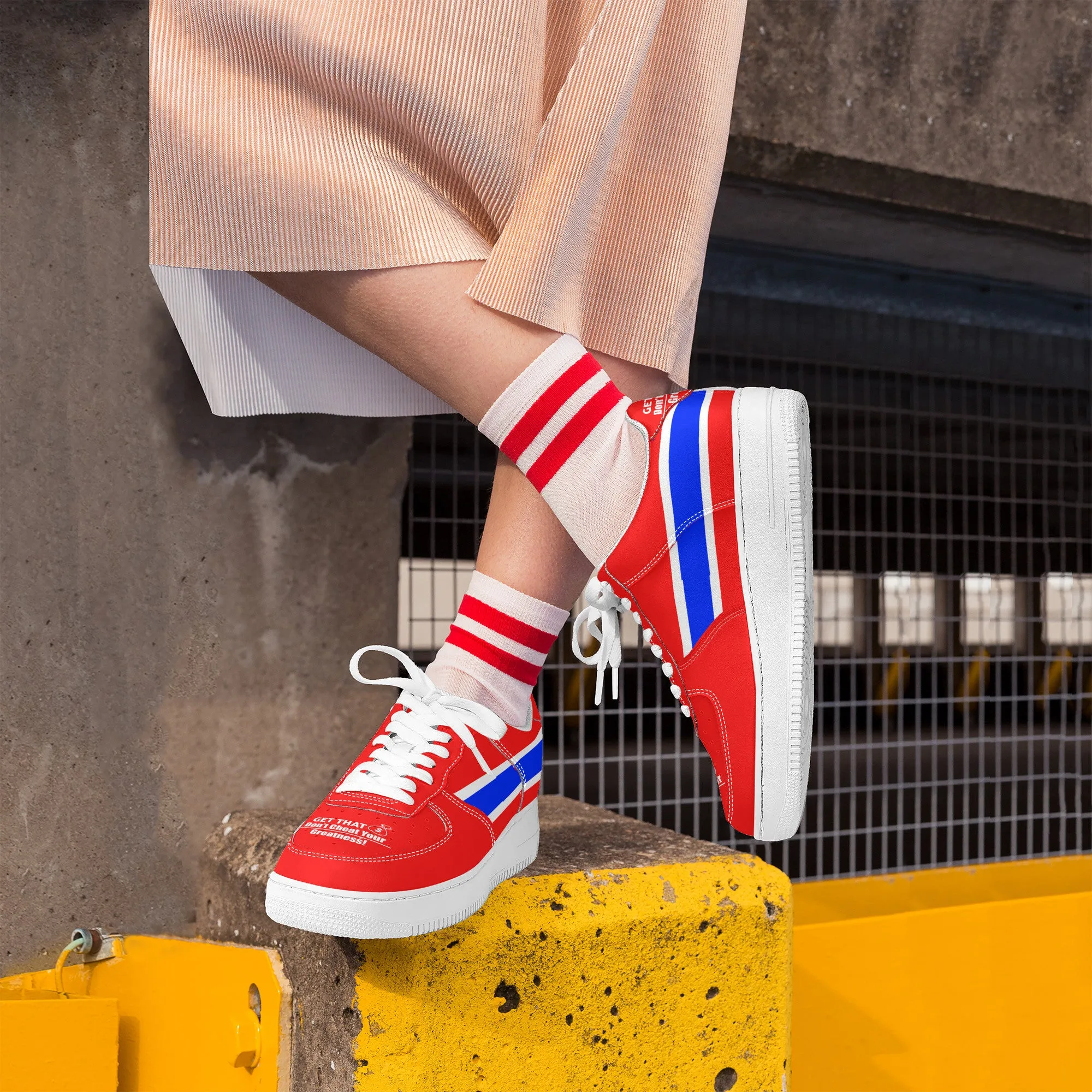 Get That Bag, Low Top Unisex Sneaker