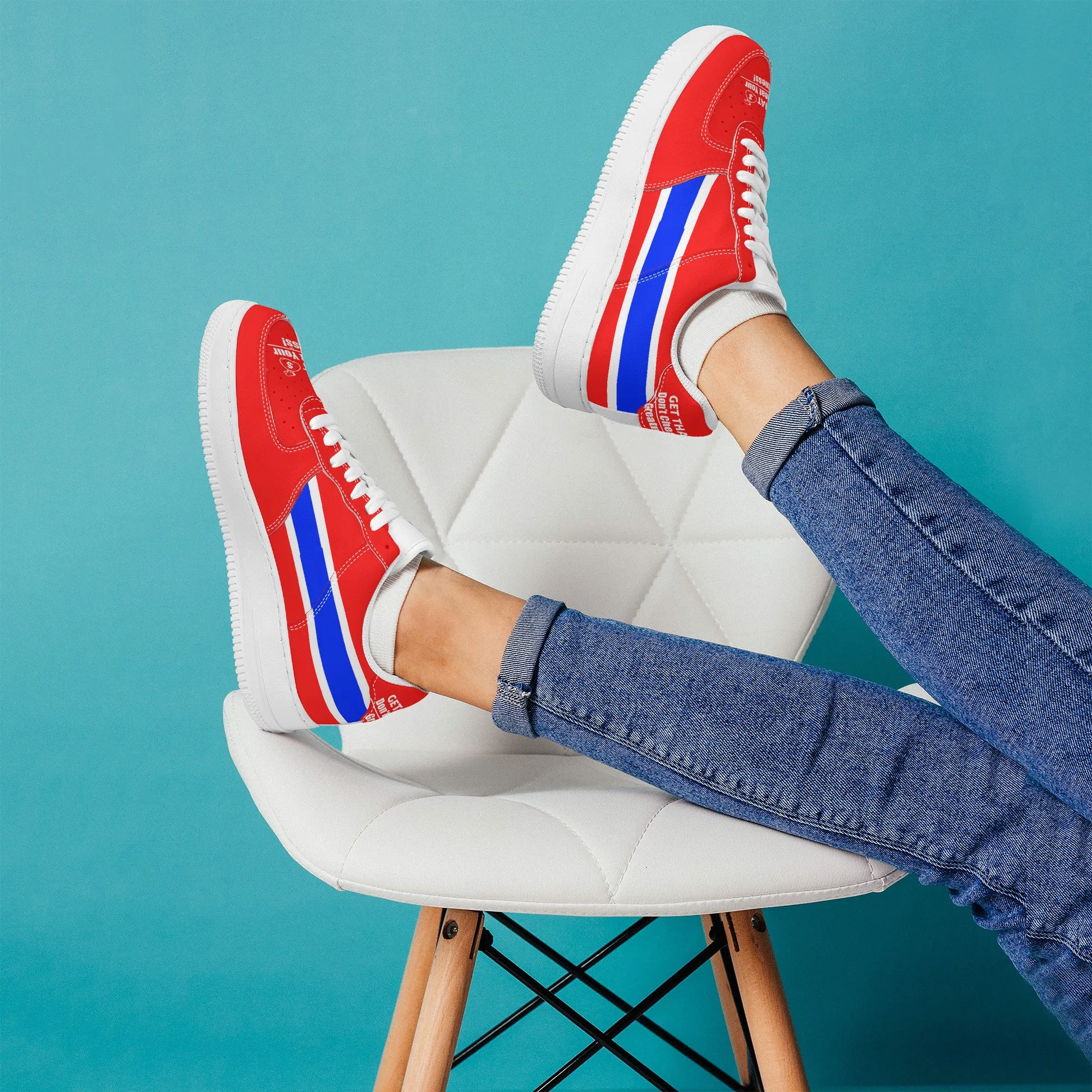 Get That Bag, Low Top Unisex Sneaker