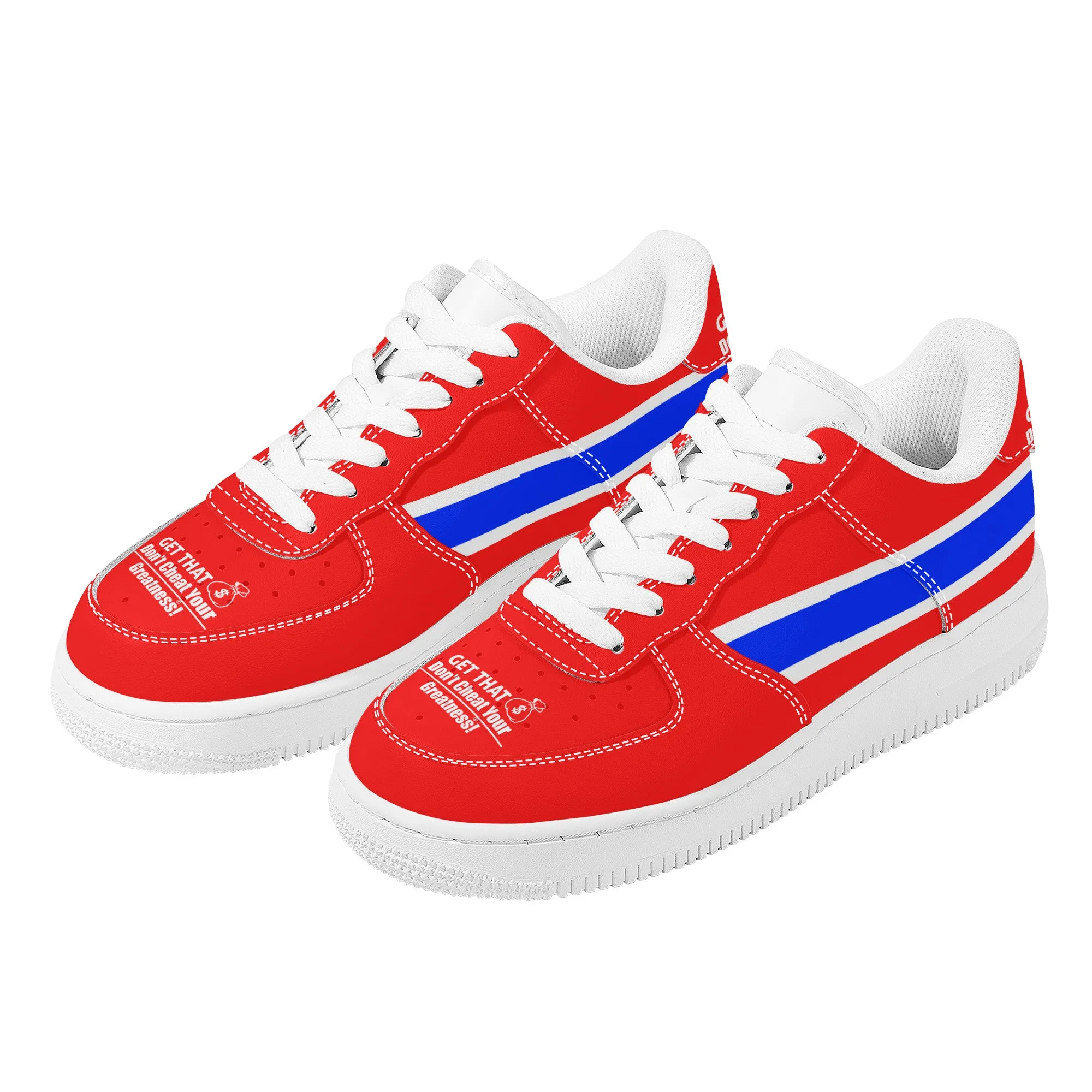 Get That Bag, Low Top Unisex Sneaker