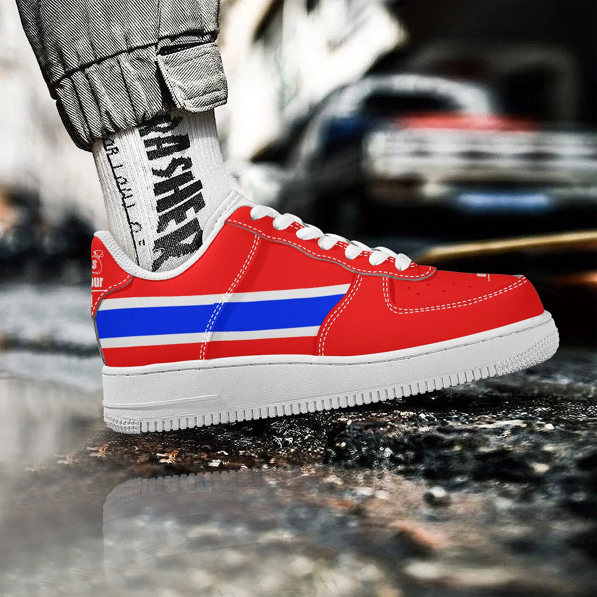 Get That Bag, Low Top Unisex Sneaker